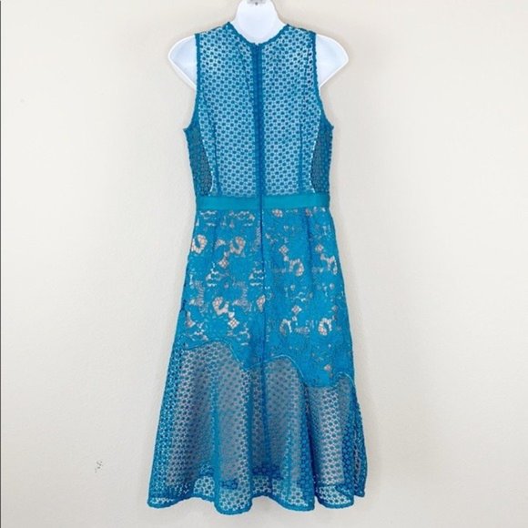 SOLD NWT ADELYN RAE Lily Mixed Lace Dress - Picture 3 of 8